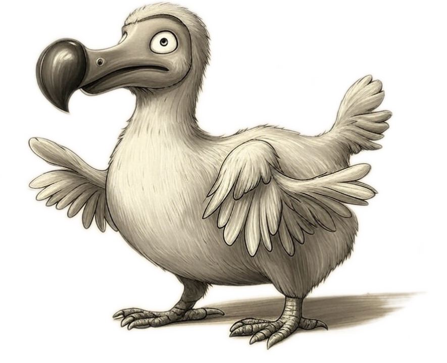 a dodo looking confused